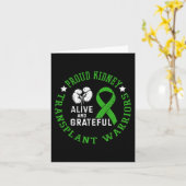 Carte Les Guerriers De Transplantation De Rein Vivants E (Fleur jaune)