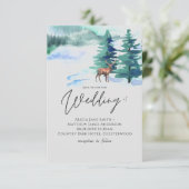 Carte Les hivers viennent Mariage de montagne (Debout devant)
