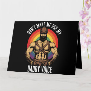 Carte Les hommes ne me font pas utiliser ma voix de papa