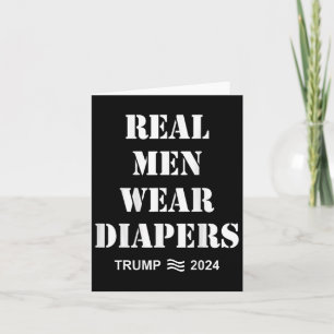Carte Les hommes portent des diaphères Trump 2024 Les ho