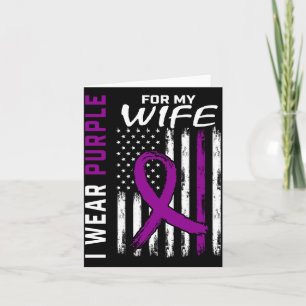 Carte Les hommes portent du violet pour le cancer du pan