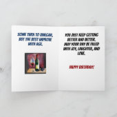 Carte Les Hommes Sont Comme L'Aquarelle De Vin (Intérieur)