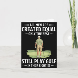 Carte Les hommes sont créés égaux jouent au golf dans le