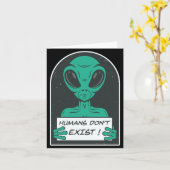 Carte Les humains extraterrestres n'existent pas (Fleur jaune)