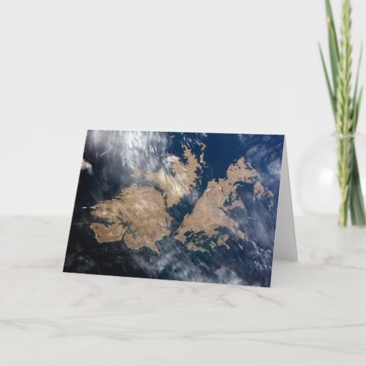 Carte Les îles Falkland (îles Malvinas). (Devant)