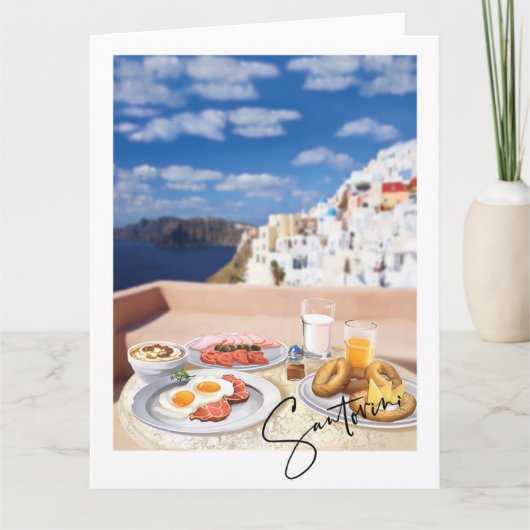 Carte Les îles grecques, Santorin (Devant)