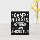 Carte Les Infirmières De Camp Ont Plus Amusant Amusant C (Fleur jaune)