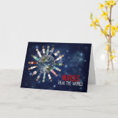 Carte Les infirmières guérissent le monde blanc (Fleur jaune)