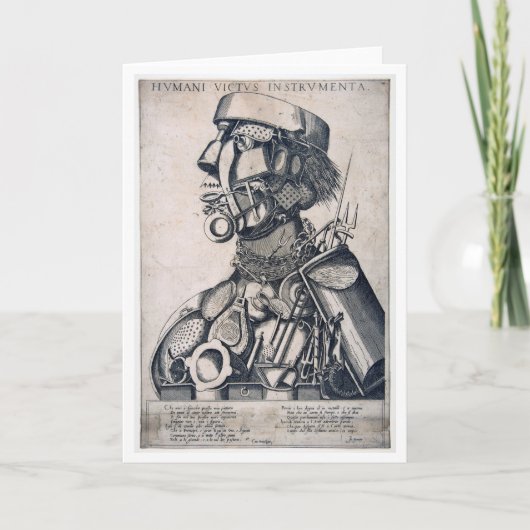 Carte Les instruments de subsistance humaine, Arcimboldo (Devant)