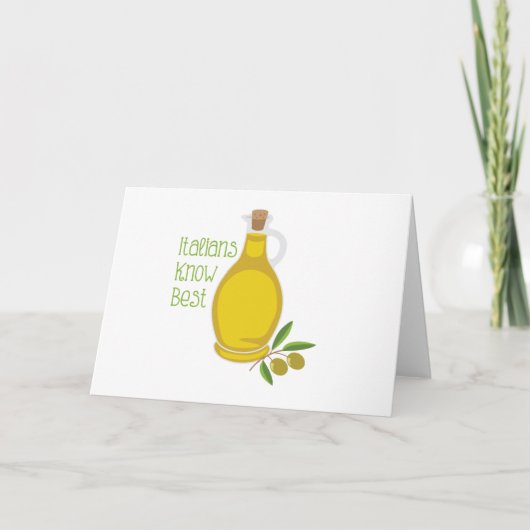 Carte Les Italiens connaissent le mieux (Devant)