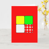 Carte Les Jerseys de course de vélo 3 Rouge (Fleur jaune)