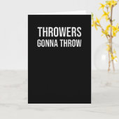 Carte Les Jeteurs Vont Jeter | Drôle Shot Placer cadeau (Fleur jaune)