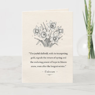Carte Les jonquilles de mars