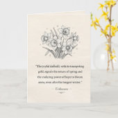 Carte Les jonquilles de mars (Fleur jaune)