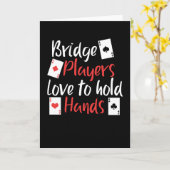 Carte Les Joueurs De Pont Drôle Aiment Tenir Les Mains (Fleur jaune)