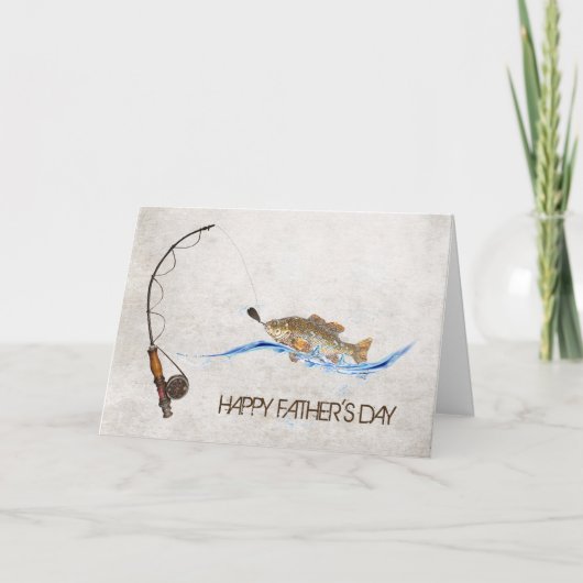 Carte Les Jour-poissons du père sur le poteau (Devant)