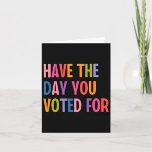 Carte Les Jours Où Vous Avez Voté Pour Trump