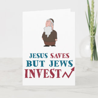 Carte Les juifs investissent - l'humour juif de finances