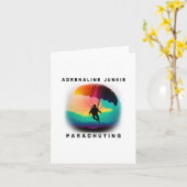 Carte Les Junkies d'adrénaline - Une conception de parac (Fleur jaune)