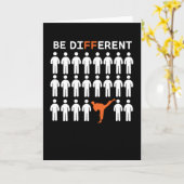 Carte Les karatékas sont différents ! (Fleur jaune)