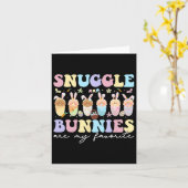 Carte Les Lapins De Douceur Sont Ma Mère De Pâques Préfé (Fleur jaune)