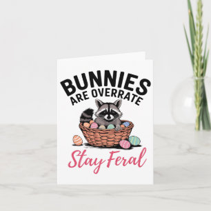 Carte Les lapins Sont Surclassés Séjour Feral Funny Pâqu