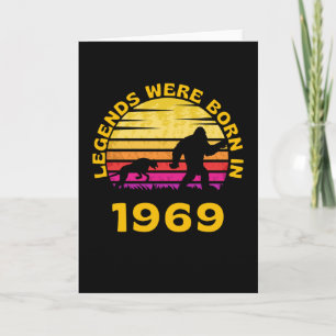 Carte Les Légendes Sont Nées En 1969 Retro Bigfoot