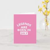 Carte Les légendes sont nées en juillet (Fleur jaune)