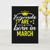 Carte Les Légendes Sont Nées En Mars (Fleur jaune)