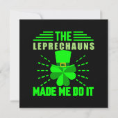 Carte Les Leprechauns m'ont fait le faire (Dos)