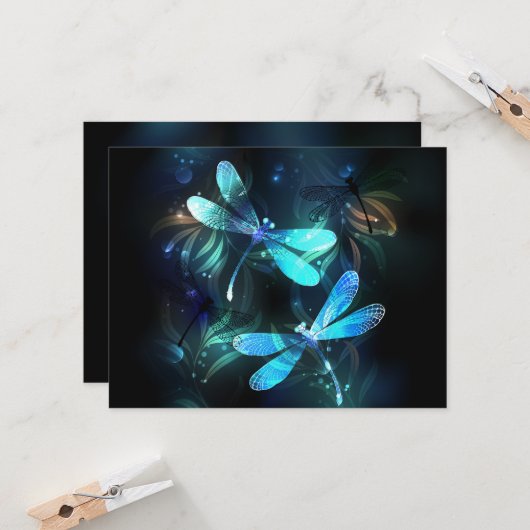 Carte Les libellules du lac (Devant/Arrière en situation)