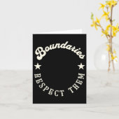 Carte Les limites les respectent Sticker (Fleur jaune)