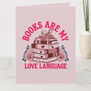 Carte Les livres sont mon langage de l'amour