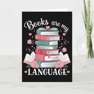 Carte Les livres sont mon langage de l'amour Lectrice am