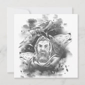 Carte Les loups d'Odin dessinés à la main (Devant)