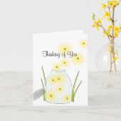 Carte Les lucioles volent (Fleur jaune)