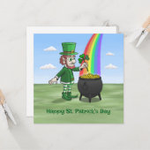 Carte Les lutins Joyeux St. Patrick (Devant/Arrière en situation)