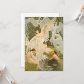 Carte Les Maidens du cygne | Walter Crane (Devant/Arrière en situation)