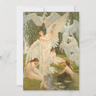 Carte Les Maidens du cygne   Walter Crane