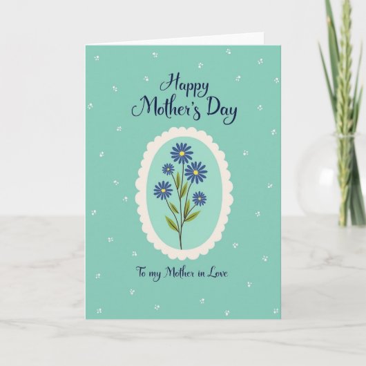 Carte "Les mamans aiment les bleuets" (Devant)