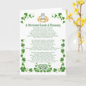 Carte Les mamans irlandaises sont une bénédiction (Fleur jaune)