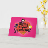 Carte Les mamans sont les vrais super-héros (Fleur jaune)