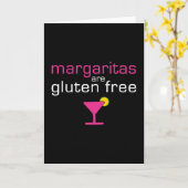 Carte Les margaritas sont gluten libre (Fleur jaune)