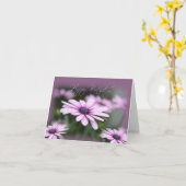 Carte Les marguerites roses Joyeux anniversaire (Fleur jaune)