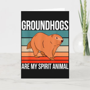 Carte Les marmottes sont mon animal spirituel Marmotte M