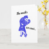 Carte Les Masques Que Nous Portons - Embrasser Les Amate (Fleur jaune)