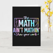 Carte Les maths ne sont pas drôles professeur de maths d (Fleur jaune)