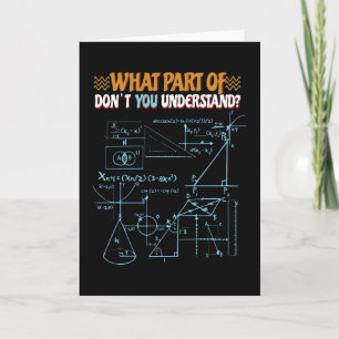 Carte Les maths ne sont pas juste pour les étudiants