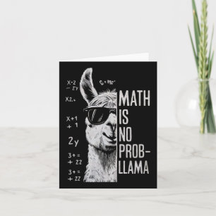 Carte Les maths ne sont pas Prob-llama Drôle Llama Homme