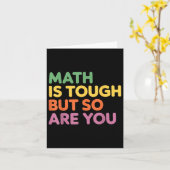 Carte Les Maths Sont Difficiles Mais Vous Aussi, Enseign (Fleur jaune)